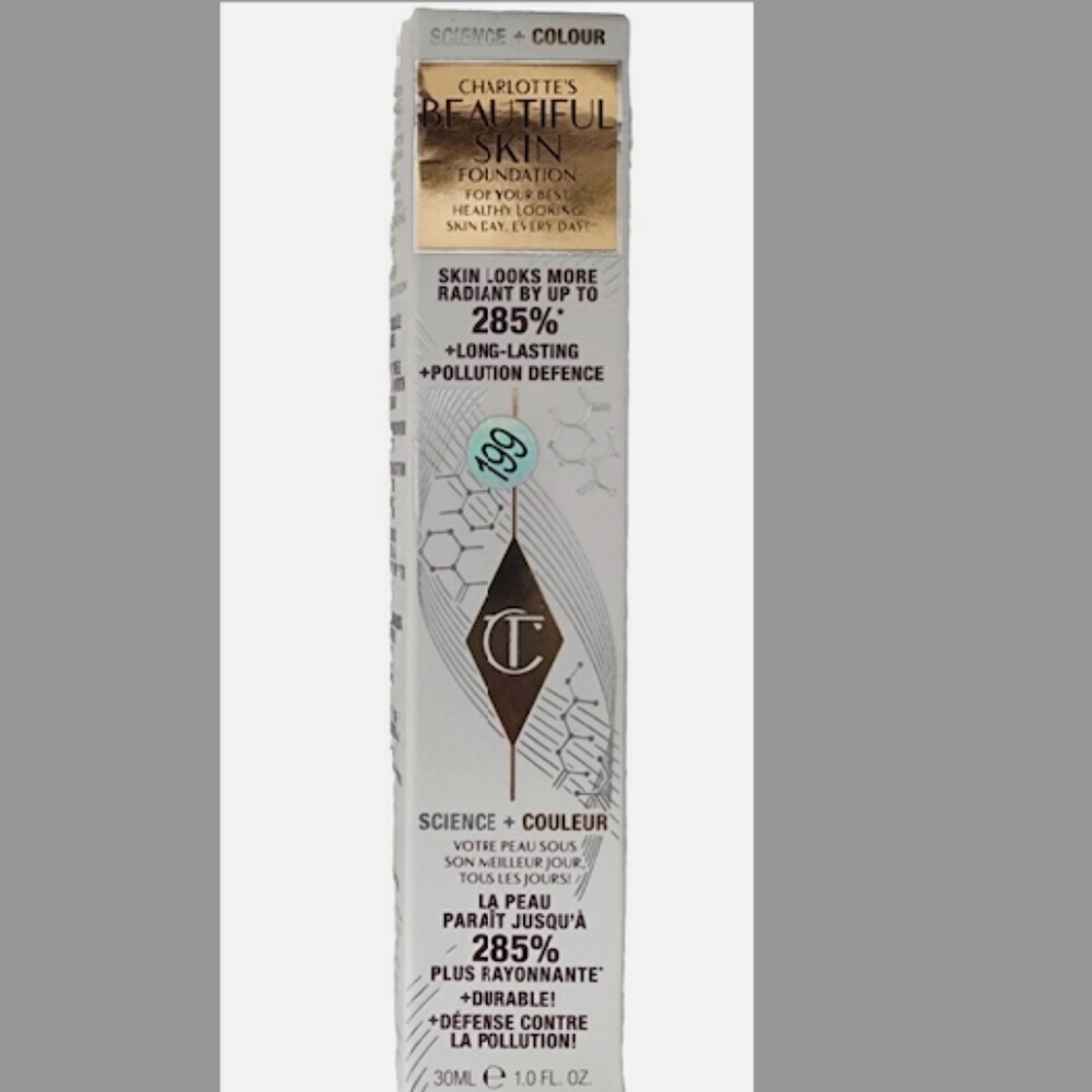 Charlotte Tilbury Beautiful Skin Foundation 3 Cool - New In Box Authentic